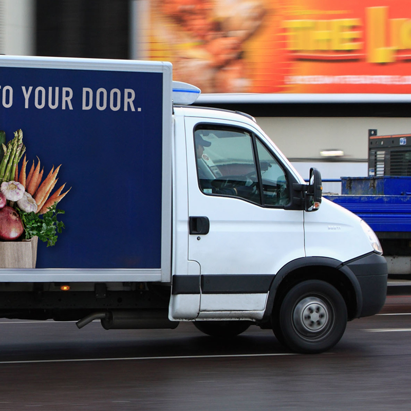 commercial delivery truck image
